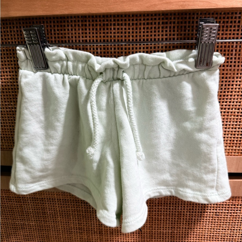 Light Green Drawstring Shorts